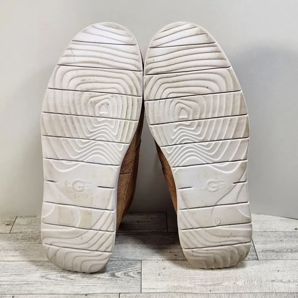 UGG Freamon Brown Tan Suede Chukka Ankle Boot Men's Size 8 Lace Up Lightweight